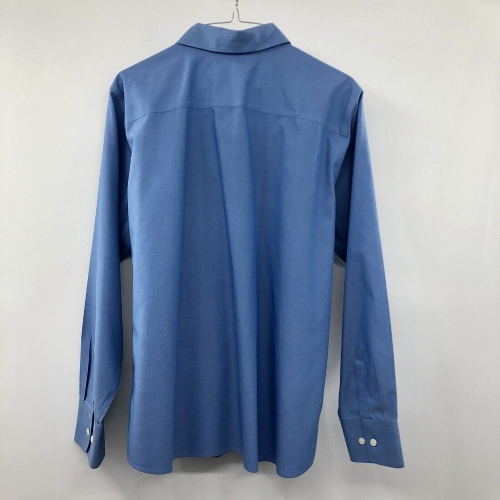 Eddie Bauer Wrinkle Resistant Blouse Womens XL Used Blue - Picture 2 of 12